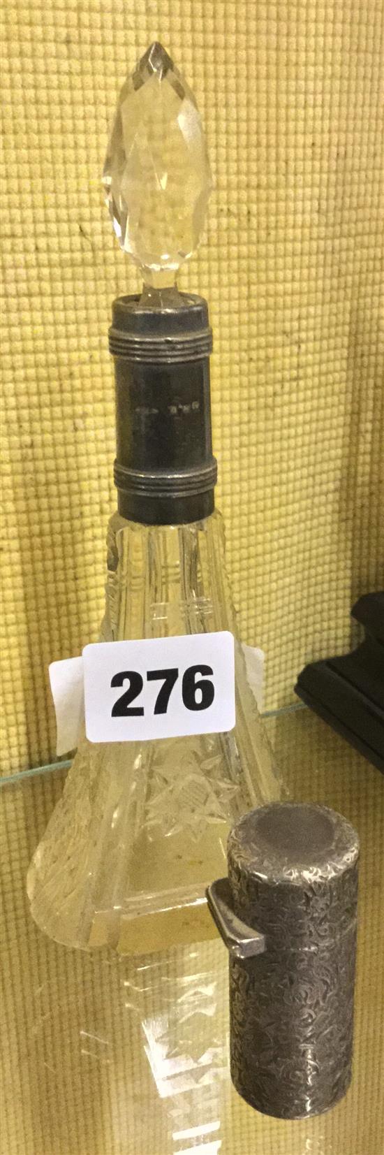 Sampson Mordan scent bottle and 1 other